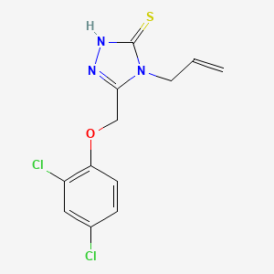 molecular formula C12H11Cl2N3OS B2770097 4-allyl-5-[(2,4-dichlorophenoxy)methyl]-4H-1,2,4-triazole-3-thiol CAS No. 21358-18-9