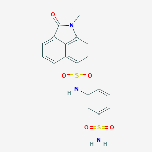 N-[3-(aminosulfonyl)phenyl]-1-methyl-2-oxo-1,2-dihydrobenzo[cd]indole-6-sulfonamide