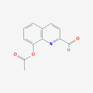 molecular formula C12H9NO3 B2770114 2-甲酰喹啉-8-基乙酸酯 CAS No. 36456-52-7