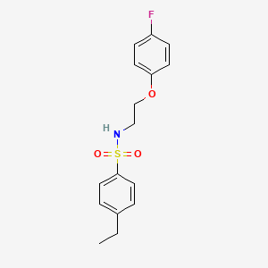 molecular formula C16H18FNO3S B2770140 4-ethyl-N-(2-(4-fluorophenoxy)ethyl)benzenesulfonamide CAS No. 725704-29-0