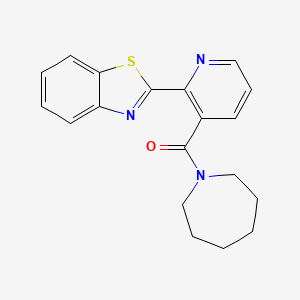 Azepan-1-yl-[2-(1,3-benzothiazol-2-yl)pyridin-3-yl]methanone