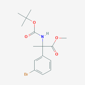 Methyl 2-(3-bromophenyl)-2-(tert-butoxycarbonylamino)propanoate