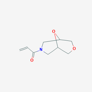 molecular formula C9H13NO3 B2770166 1-(3,9-Dioxa-7-azabicyclo[3.3.1]nonan-7-yl)prop-2-en-1-one CAS No. 2308298-42-0