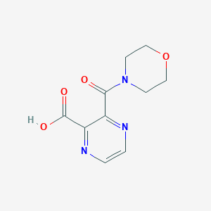 molecular formula C10H11N3O4 B2770167 3-(morpholine-4-carbonyl)pyrazine-2-carboxylic Acid CAS No. 554405-93-5