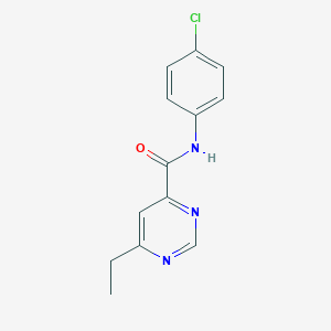 N-(4-Chlorophenyl)-6-ethylpyrimidine-4-carboxamide