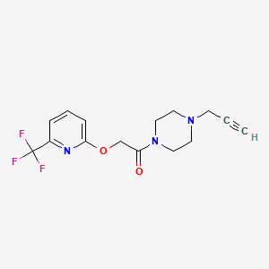 1-[4-(Prop-2-yn-1-yl)piperazin-1-yl]-2-{[6-(trifluoromethyl)pyridin-2-yl]oxy}ethan-1-one