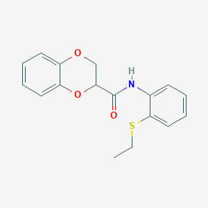 N-[2-(ethylsulfanyl)phenyl]-2,3-dihydro-1,4-benzodioxine-2-carboxamide