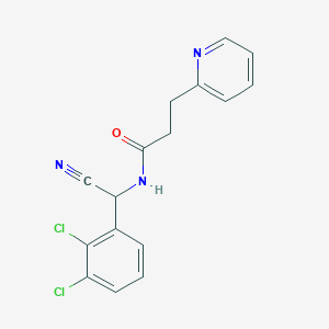 N-[Cyano-(2,3-dichlorophenyl)methyl]-3-pyridin-2-ylpropanamide
