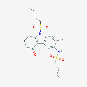 N-[9-(butylsulfonyl)-7-methyl-4-oxo-2,3,4,9-tetrahydro-1H-carbazol-6-yl]-1-butanesulfonamide