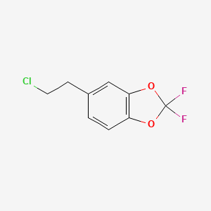 molecular formula C9H7ClF2O2 B2770211 5-(2-chloroethyl)-2,2-difluoro-2H-1,3-benzodioxole CAS No. 1890665-98-1