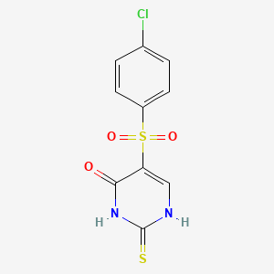 5-[(4-chlorophenyl)sulfonyl]-2-thioxo-2,3-dihydropyrimidin-4(1H)-one