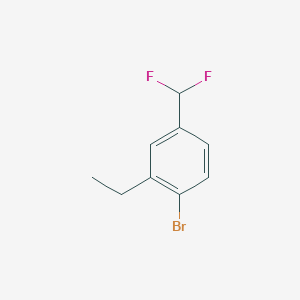 molecular formula C9H9BrF2 B2770224 1-Bromo-4-(difluoromethyl)-2-ethylbenzene CAS No. 2248340-12-5