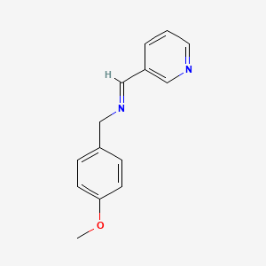 molecular formula C14H14N2O B2770268 N-(4-Methoxybenzyl)pyridine-3-methaneimine CAS No. 1000387-98-3