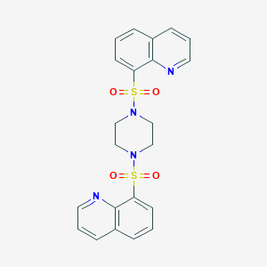 8-{[4-(8-Quinolinylsulfonyl)-1-piperazinyl]sulfonyl}quinoline