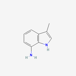 molecular formula C9H10N2 B2770293 3-methyl-1H-indol-7-amine CAS No. 1084328-81-3