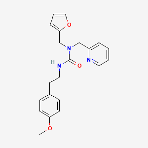 molecular formula C21H23N3O3 B2770360 1-(Furan-2-ylmethyl)-3-(4-methoxyphenethyl)-1-(pyridin-2-ylmethyl)urea CAS No. 1286717-48-3