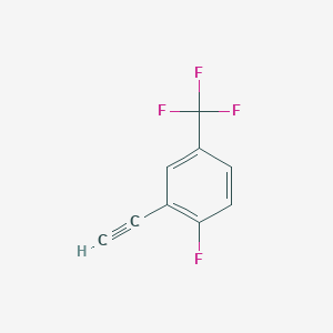 molecular formula C9H4F4 B2770364 2-Fluoro-5-(trifluoromethyl)phenylacetylene CAS No. 1263377-27-0