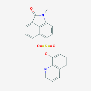 molecular formula C21H14N2O4S B277037 8-Quinolinyl 1-methyl-2-oxo-1,2-dihydrobenzo[cd]indole-6-sulfonate 