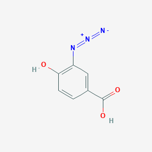 molecular formula C7H5N3O3 B2770373 3-叠氮-4-羟基苯甲酸 CAS No. 1393745-16-8
