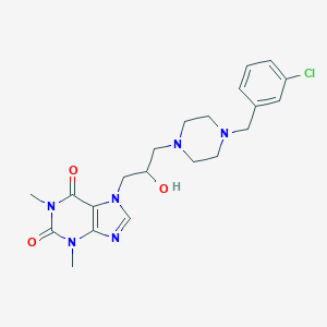 B027704 Theophylline, 7-(3-(4-(m-chlorobenzyl)-1-piperazinyl)-2-hydroxypropyl)- CAS No. 19972-01-1