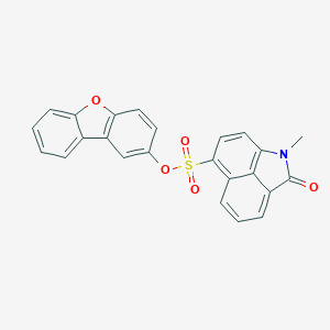 Dibenzo[b,d]furan-2-yl 1-methyl-2-oxo-1,2-dihydrobenzo[cd]indole-6-sulfonate
