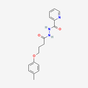 molecular formula C17H19N3O3 B2770426 N'-[4-(4-methylphenoxy)butanoyl]pyridine-2-carbohydrazide CAS No. 853591-14-7
