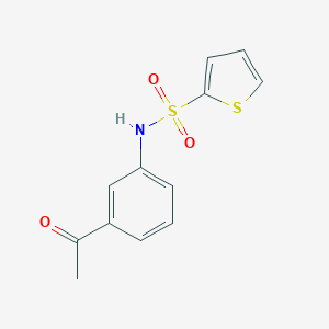molecular formula C12H11NO3S2 B277045 N-(3-acetylphenyl)thiophene-2-sulfonamide 