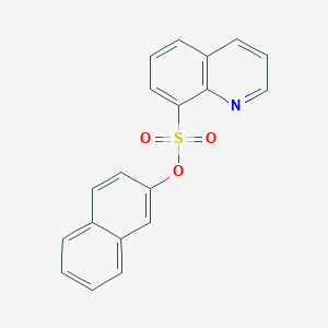 molecular formula C19H13NO3S B277047 2-Naphthyl 8-quinolinesulfonate 