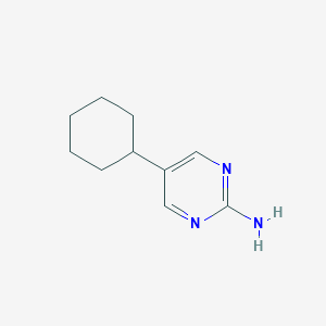 molecular formula C10H15N3 B2770478 5-Cyclohexylpyrimidin-2-amine CAS No. 73549-64-1