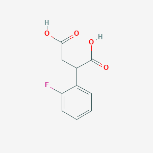 molecular formula C10H9FO4 B2770481 2-(2-Fluorophenyl)butanedioic acid CAS No. 1225531-03-2; 54441-56-4