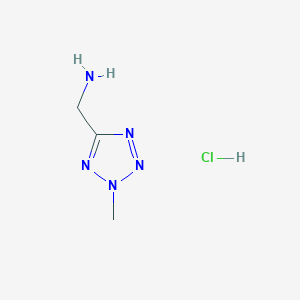 molecular formula C3H8ClN5 B2770483 (2-methyl-2H-1,2,3,4-tetrazol-5-yl)methanamine hydrochloride CAS No. 107269-68-1