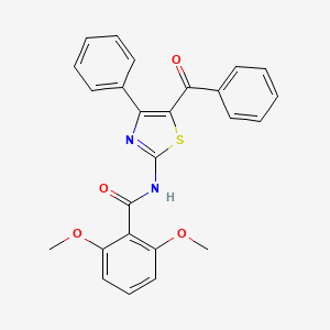 molecular formula C25H20N2O4S B2770505 N-(5-benzoyl-4-phenyl-1,3-thiazol-2-yl)-2,6-dimethoxybenzamide CAS No. 361480-47-9