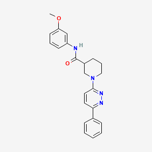 molecular formula C23H24N4O2 B2770535 N-(3-甲氧基苯基)-1-(6-苯基吡啶并[1,2-c]嘧啶-3-基)哌啶-3-甲酰胺 CAS No. 1105231-16-0