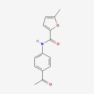 molecular formula C14H13NO3 B2770546 N-(4-acetylphenyl)-5-methyl-2-furamide CAS No. 549540-47-8