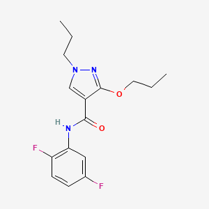 molecular formula C16H19F2N3O2 B2770547 N-(2,5-difluorophenyl)-3-propoxy-1-propyl-1H-pyrazole-4-carboxamide CAS No. 1013765-78-0