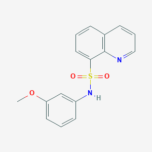 molecular formula C16H14N2O3S B277055 N-(3-methoxyphenyl)-8-quinolinesulfonamide 