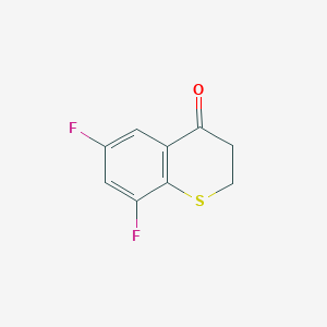 molecular formula C9H6F2OS B2770565 4H-1-Benzothiopyran-4-one, 6,8-difluoro-2,3-dihydro- CAS No. 1097779-72-0
