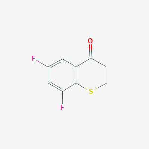 molecular formula C9H6F2OS B2770565 4H-1-苯并噻喃-4-酮, 6,8-二氟-2,3-二氢- CAS No. 1097779-72-0