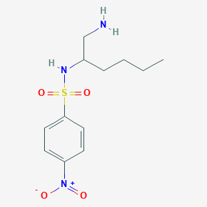 B2770576 N-(1-Aminohexan-2-yl)-4-nitrobenzene-1-sulfonamide CAS No. 1788990-68-0