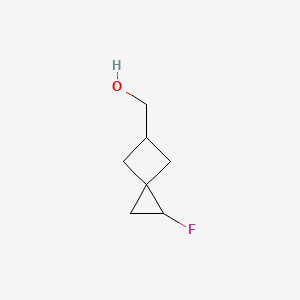 molecular formula C7H11FO B2770593 (2-Fluorospiro[2.3]hexan-5-yl)methanol CAS No. 2253632-34-5