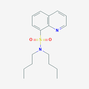 molecular formula C17H24N2O2S B277061 N,N-dibutyl-8-quinolinesulfonamide 