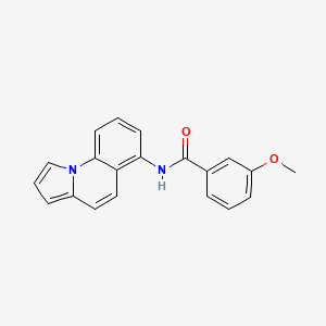 molecular formula C20H16N2O2 B2770612 3-甲氧基-N-吡咯并[1,2-a]喹啉-6-基苯甲酰胺 CAS No. 865659-18-3