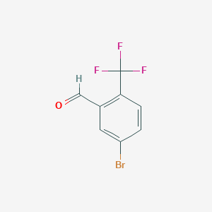 molecular formula C8H4BrF3O B2770645 5-Bromo-2-(trifluoromethyl)benzaldehyde CAS No. 1288998-92-4