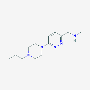 molecular formula C13H23N5 B2770688 N-methyl-1-(6-(4-propylpiperazin-1-yl)pyridazin-3-yl)methanamine CAS No. 1270720-30-3