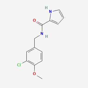 molecular formula C13H13ClN2O2 B2770717 N-(3-chloro-4-methoxybenzyl)-1H-pyrrole-2-carboxamide CAS No. 478249-58-0
