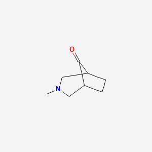 molecular formula C8H13NO B2770725 3-甲基-3-氮杂双环[3.2.1]辛-8-酮 CAS No. 4146-34-3