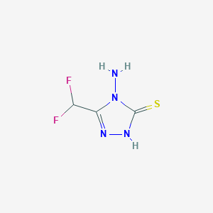4-amino-5-(difluoromethyl)-4H-1,2,4-triazole-3-thiol