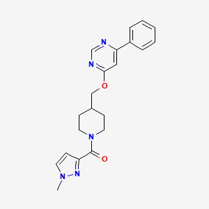 (1-Methylpyrazol-3-yl)-[4-[(6-phenylpyrimidin-4-yl)oxymethyl]piperidin-1-yl]methanone