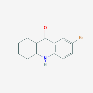 molecular formula C13H12BrNO B2770736 7-Bromo-1,3,4,10-tetrahydro-2H-acridin-9-one 