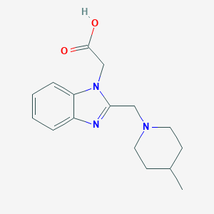 {2-[(4-methyl-1-piperidinyl)methyl]-1H-benzimidazol-1-yl}acetic acid